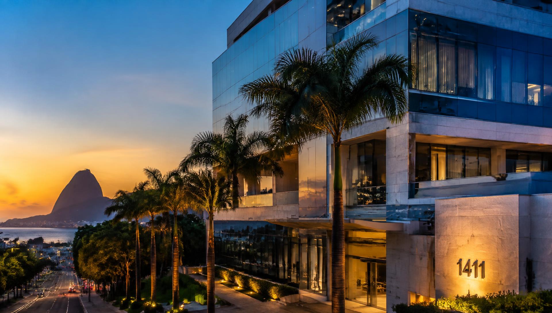 Edifício comercial moderno no Rio de Janeiro